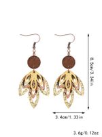 1 Pair Simple Style Classic Style Commute Maple Leaf Hollow Out Pu Leather Drop Earrings main image 9