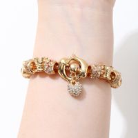 Simple Style Classic Style Dolphin Alloy Plating Inlay Zircon Gold Plated Women's Bracelets main image 2