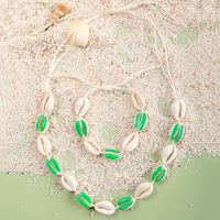 Vacation Bohemian Shell Shell Braid Women's Jewelry Set sku image 3