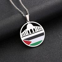 Ethnic Style Flag 201 Stainless Steel 304 Stainless Steel Enamel Plating None 18K Gold Plated Unisex Pendant Necklace main image 6