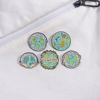 Cartoon Style Marine Style Animal Letter Alloy Stamping Stoving Varnish Unisex Brooches main image 1