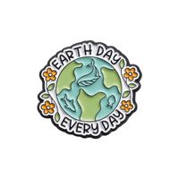 Cartoon Style Earth Letter Emoji Face Alloy Stoving Varnish Unisex Brooches sku image 14