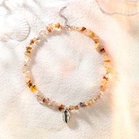 Wholesale Jewelry Vacation Beach Shell Gravel Shell Beaded Necklace sku image 1