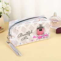 Vacation Letter Pu Leather Square Makeup Bags sku image 4