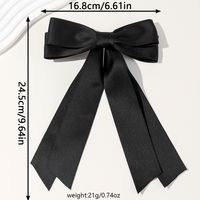 Women's Cute Lady Sweet Bow Knot Cloth Satin Hair Clip sku image 1