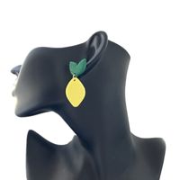 1 Pair Cartoon Style Cute Sweet Lemon Alloy Soft Clay Drop Earrings main image 3