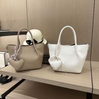 Women's Large Pu Leather Solid Color Elegant Classic Style Zipper Handbag main image 8