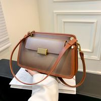 Women's Medium Pu Leather Solid Color Vintage Style Classic Style Flip Cover Underarm Bag main image 6