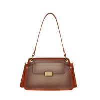 Women's Medium Pu Leather Solid Color Vintage Style Classic Style Flip Cover Underarm Bag sku image 1