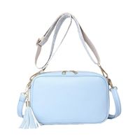 Femmes Petit Faux Cuir Couleur Unie Style Vintage Style Classique Fermeture Éclair Sac Carré main image 8