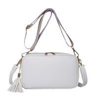 Women's Small Pu Leather Solid Color Vintage Style Classic Style Zipper Square Bag main image 6