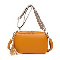 Women's Small Pu Leather Solid Color Vintage Style Classic Style Zipper Square Bag sku image 2