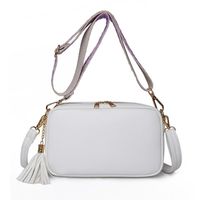 Women's Small Pu Leather Solid Color Vintage Style Classic Style Zipper Square Bag sku image 4