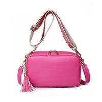 Women's Small Pu Leather Solid Color Vintage Style Classic Style Zipper Square Bag sku image 7