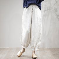 Women's Holiday Daily Vintage Style Solid Color Ankle-Length Pocket Casual Pants main image 1