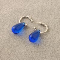 IG Style Simple Style Water Droplets Copper Plating Drop Earrings 1 Pair sku image 1
