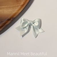 Women's Sweet Simple Style Bow Knot Satin Hair Clip sku image 8