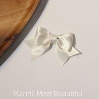 Women's Sweet Simple Style Bow Knot Satin Hair Clip sku image 6