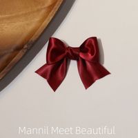 Women's Sweet Simple Style Bow Knot Satin Hair Clip sku image 13