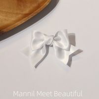 Women's Sweet Simple Style Bow Knot Satin Hair Clip sku image 7