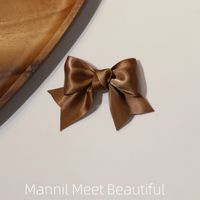 Women's Sweet Simple Style Bow Knot Satin Hair Clip sku image 12