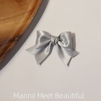 Women's Sweet Simple Style Bow Knot Satin Hair Clip sku image 10