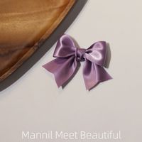Women's Sweet Simple Style Bow Knot Satin Hair Clip sku image 15