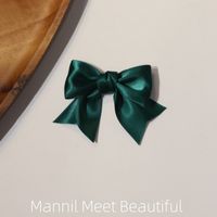 Women's Sweet Simple Style Bow Knot Satin Hair Clip sku image 16