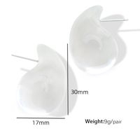 IG Style Simple Style Water Droplets Resin Enamel Women's Ear Studs sku image 15