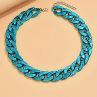 Vintage Style Color Block Solid Color Arylic Plating Women's Necklace sku image 6