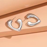 1 Pair Simple Style C Shape Star Heart Shape Arylic Ear Studs sku image 4