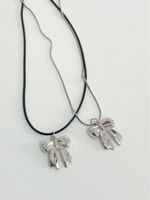 Sweet Bow Knot Alloy Women's Pendant Necklace main image 4