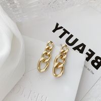 1 Pair Elegant Lady Modern Style Solid Color Alloy Drop Earrings main image 3