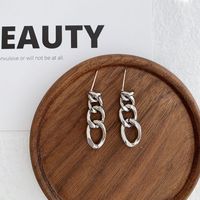 1 Pair Elegant Lady Modern Style Solid Color Alloy Drop Earrings sku image 2
