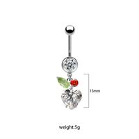 1 Piece Lip Rings Cute Retro Shiny Heart Shape Flower 316L Stainless Steel  Alloy Plating Inlay Rhinestones Glass White Gold Plated Gold Plated main image 10
