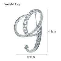 De Base Style Moderne Style Classique Lettre Alliage Incruster Strass Unisexe Broches sku image 7