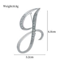De Base Style Moderne Style Classique Lettre Alliage Incruster Strass Unisexe Broches sku image 10