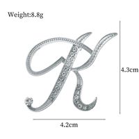 De Base Style Moderne Style Classique Lettre Alliage Incruster Strass Unisexe Broches sku image 11
