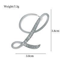 De Base Style Moderne Style Classique Lettre Alliage Incruster Strass Unisexe Broches sku image 12