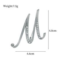 De Base Style Moderne Style Classique Lettre Alliage Incruster Strass Unisexe Broches sku image 13