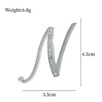De Base Style Moderne Style Classique Lettre Alliage Incruster Strass Unisexe Broches sku image 14