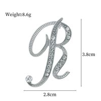 De Base Style Moderne Style Classique Lettre Alliage Incruster Strass Unisexe Broches sku image 18