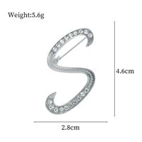 De Base Style Moderne Style Classique Lettre Alliage Incruster Strass Unisexe Broches sku image 19