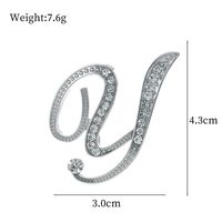 De Base Style Moderne Style Classique Lettre Alliage Incruster Strass Unisexe Broches sku image 25
