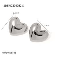 304 Stainless Steel 18K Gold Plated IG Style Simple Style Geometric Ear Studs sku image 1