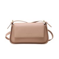 Women's Medium Pu Leather Solid Color Vintage Style Classic Style Magnetic Buckle Crossbody Bag main image 5