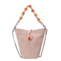 Women's Small Pu Leather Solid Color Basic Classic Style Lock Clasp Bucket Bag sku image 4