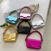 Women's Medium Pu Leather Solid Color Elegant Vintage Style Magnetic Buckle Square Bag main image 1