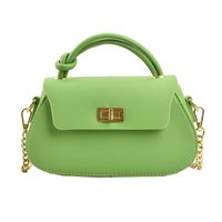 Femmes Moyen Faux Cuir Couleur Unie Élégant Style Classique Bloquer Sac Bandoulière main image 5