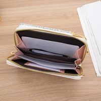 Women's Cartoon Solid Color Pu Leather Sequins Lock Clasp Wallets main image 7